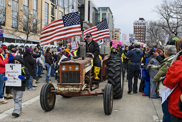 Farm-labor coalition shows its strength in Madison WI