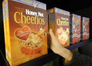 Lighted Cereal Packages