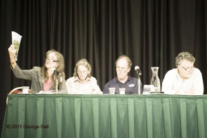 Susan Mudd, moderator and former CNU board member; Vicky Ranney, Priarie Crossing; Dan Carmody, Eastern Market Corporation; Mike Sands, Liberty Prairie Foundation