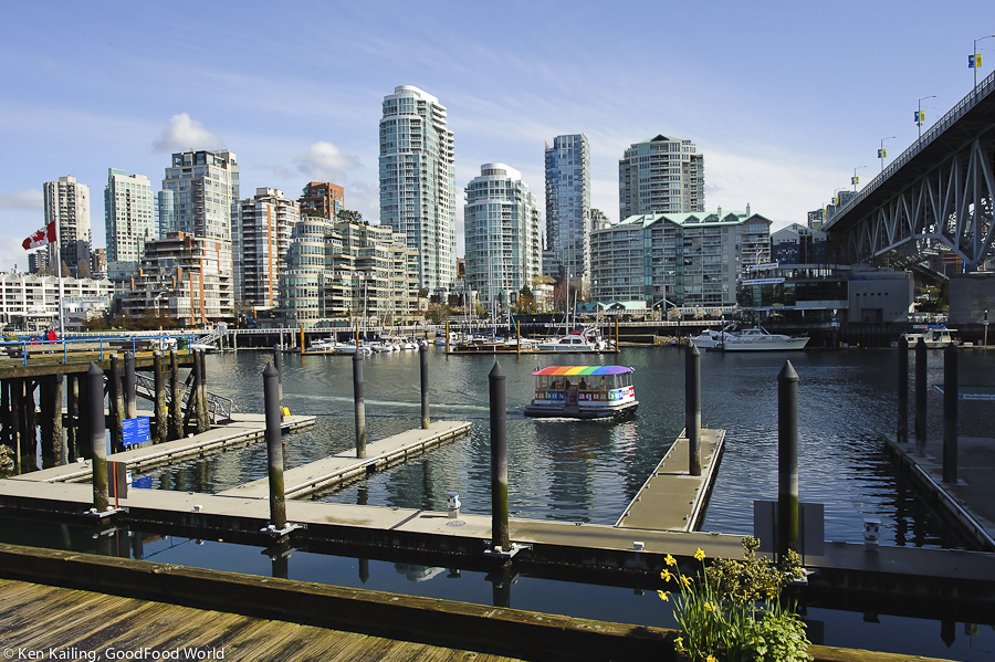 Getting across False Creek is quick when you take a water taxi.
