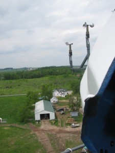 Farmstead from the top of the wind turbine