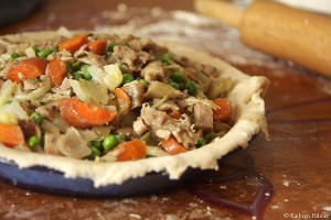 Pot pie in progress