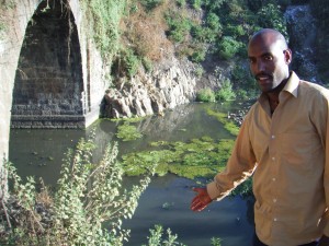 Samson Aberra's Garden is Next to a Polluted Stream