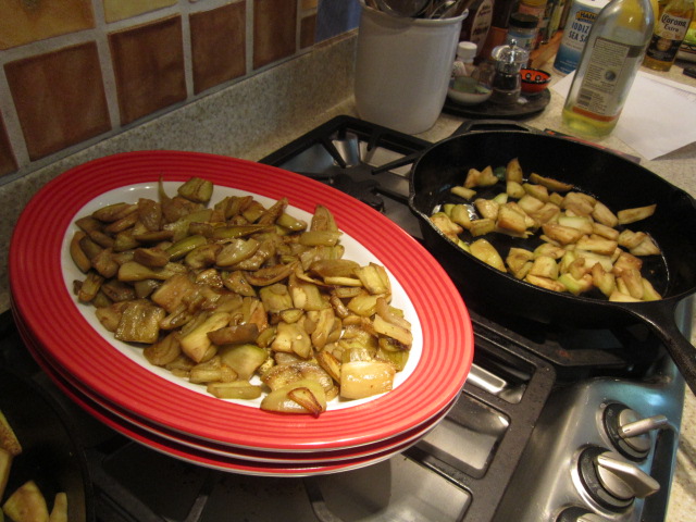 Perfectly browned eggplant