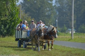 Touring the farm at Jubilee