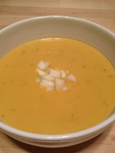 Squash and pear soup