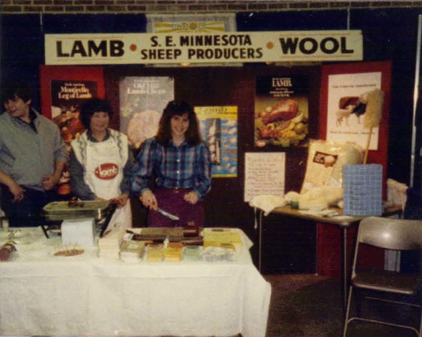 Sampling lamb meat and creating new customers!