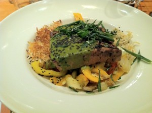 Baked Tofu with a Pesto Sauce