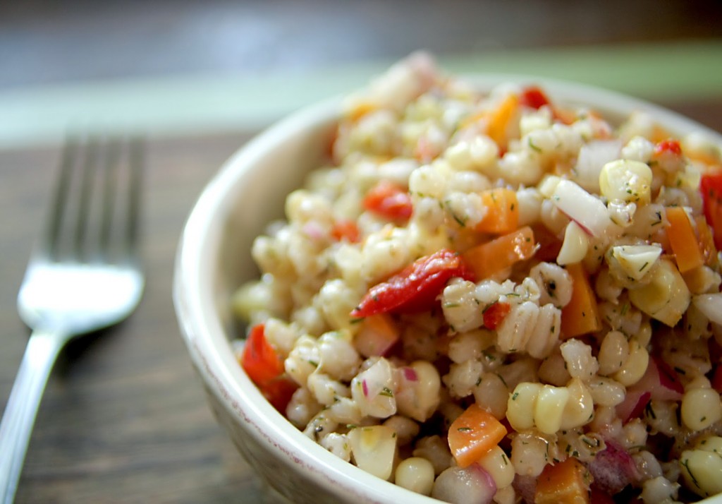 Fresh Corn and Barley Salad