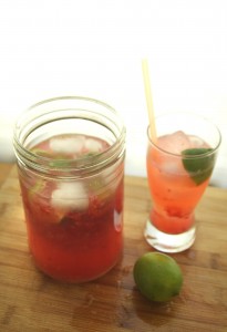 Honeyed Raspbery Limeade