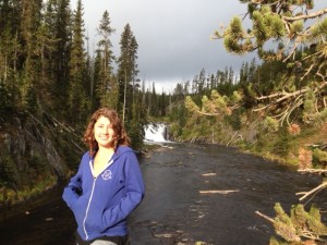 Kate in Yellowstone National Park