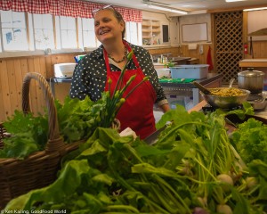 Terrie Irish, Jubilee Farm's "kitchen wizard"