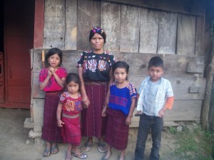 An abandoned Ixil mother and her children in Chajul.